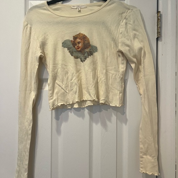 Truly Madly Deeply Tops - Truly Madly Deeply Cream Long Sleeve Top
